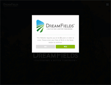 Tablet Screenshot of dreamfields.com